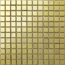 Load image into Gallery viewer, Gold Glitter Glass Mosaic Tile Sheet (MT0080)
