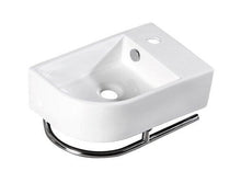 Load image into Gallery viewer, PATERNA Corner Ceramic Cloakroom Washbasin SP0024
