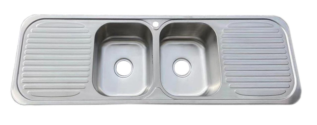 Two Bowl Double Drainer Kitchen Sink