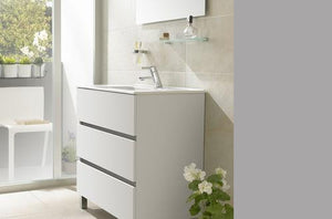 GALA G7900601 JADE Vanity unit 3 DRAW 100CM with basin WHITE  (TJM003)