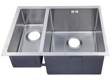 Load image into Gallery viewer, 585 x 440mm Undermount 1.5 Bowl Handmade Stainless Steel Kitchen Sink With Easy Clean Corners (DS029 L)
