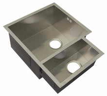 Load image into Gallery viewer, 600 x 480mm Undermount 1.5 Bowl Handmade Satin Stainless Steel Kitchen Sink (DS034)
