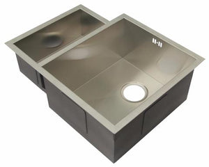 600 x 480mm Undermount 1.5 Bowl Handmade Satin Stainless Steel Kitchen Sink (DS034)